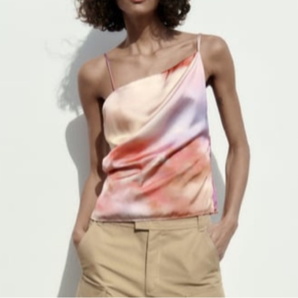 ZARA Satin Blouse Sold Out Top - Picture 5 of 6